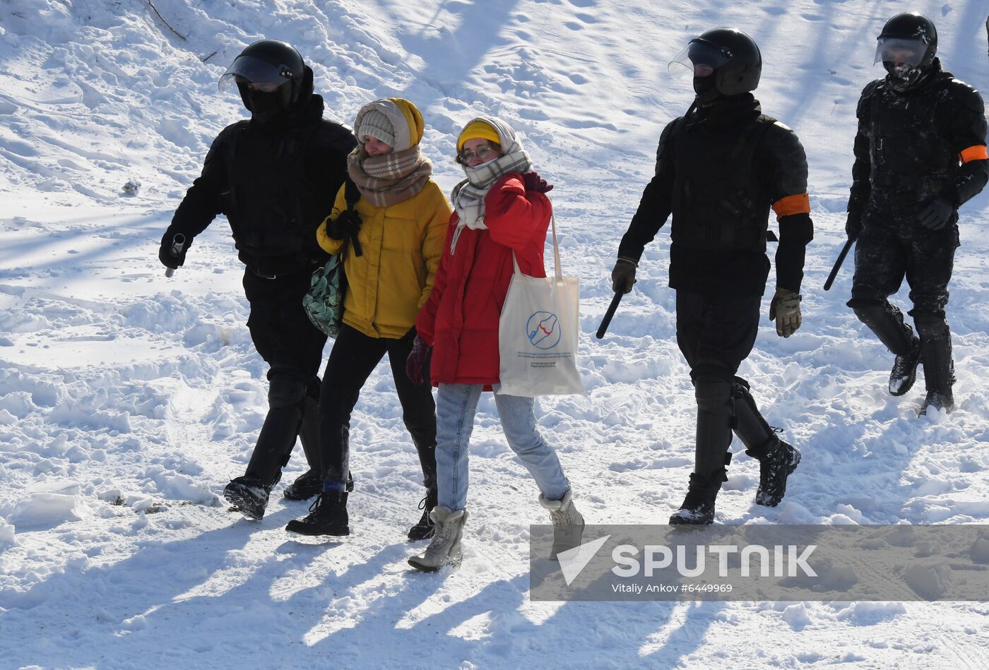 Russia Navalny Supporters Rallies