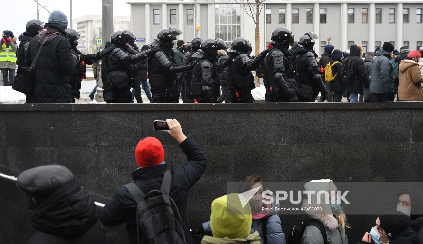 Russia Navalny Supporters Rallies