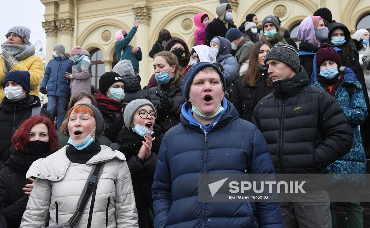 Russia Navalny Supporters Rallies