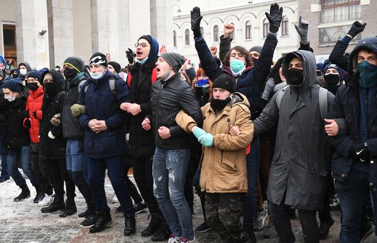 Russia Navalny Supporters Rallies