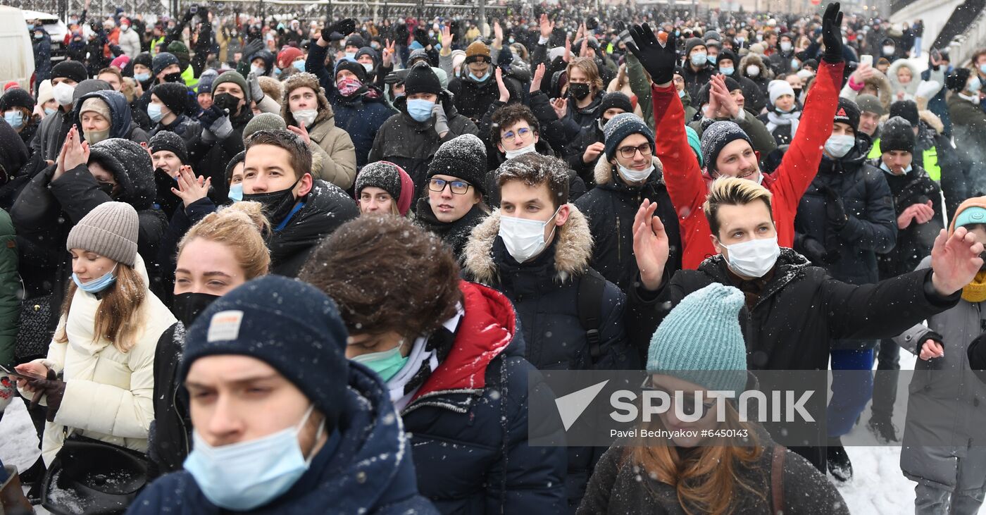 Russia Navalny Supporters Rallies