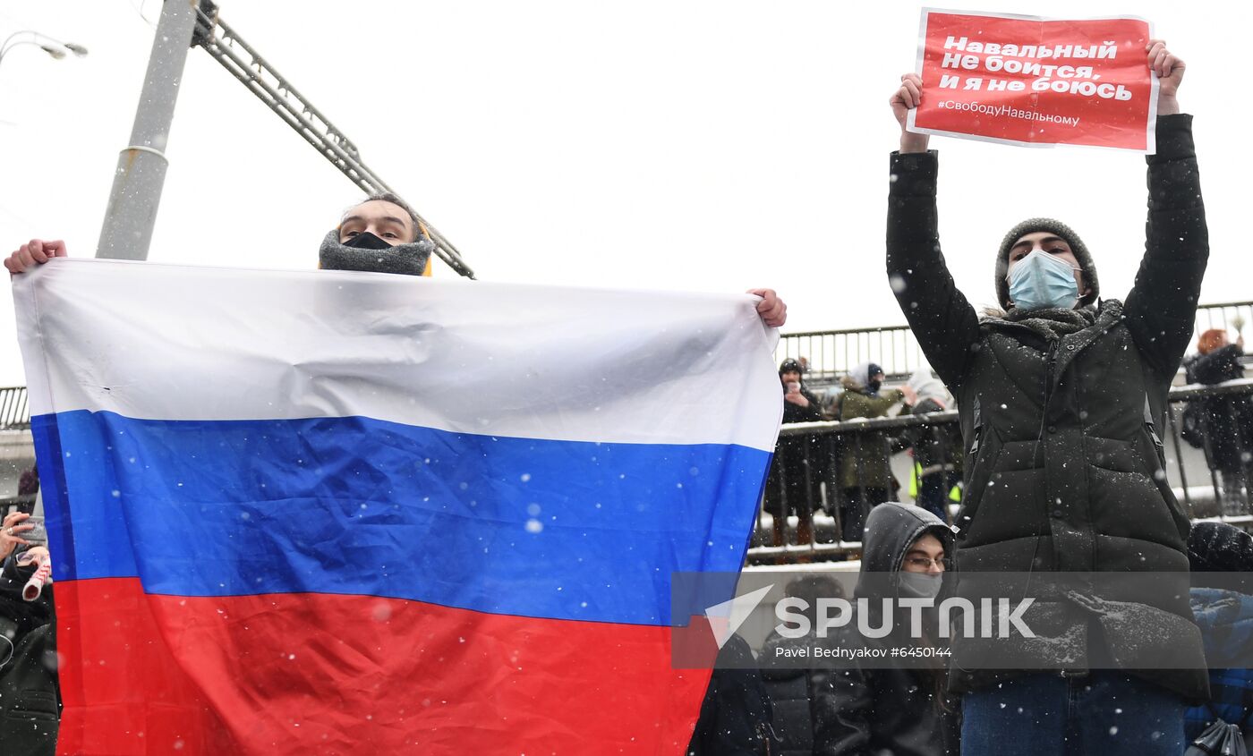 Russia Navalny Supporters Rallies