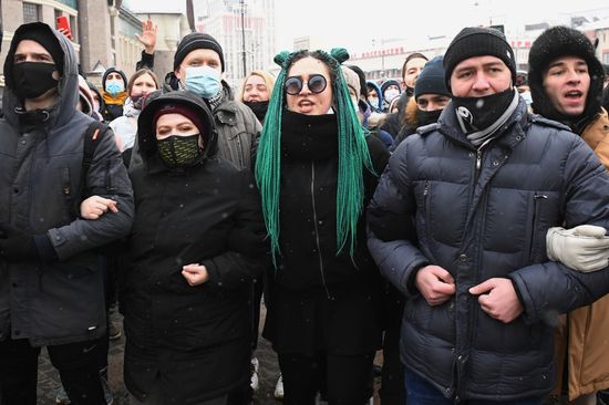 Russia Navalny Supporters Rallies