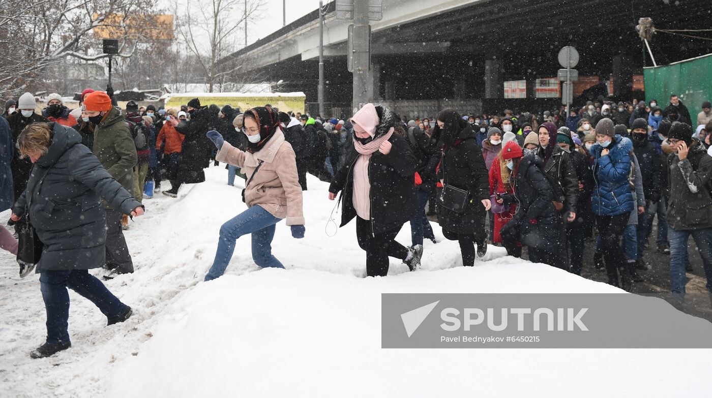 Russia Navalny Supporters Rallies