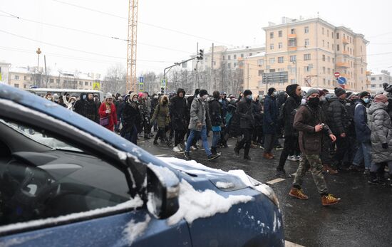 Russia Navalny Supporters Rallies