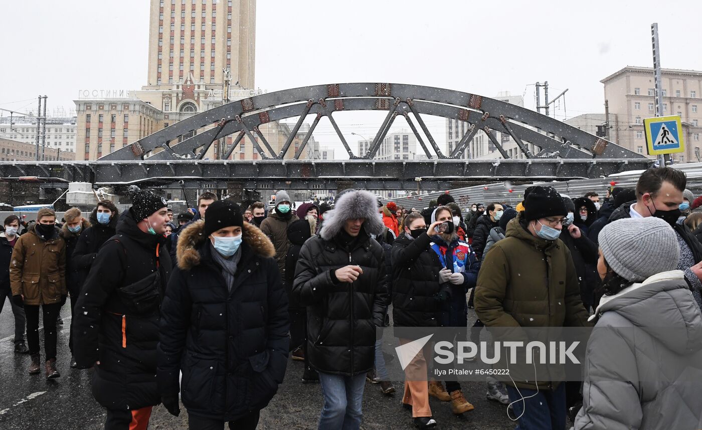 Russia Navalny Supporters Rallies