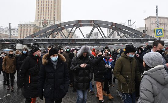 Russia Navalny Supporters Rallies