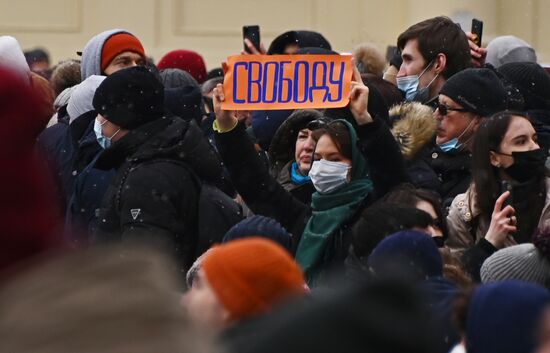 Russia Navalny Supporters Rallies