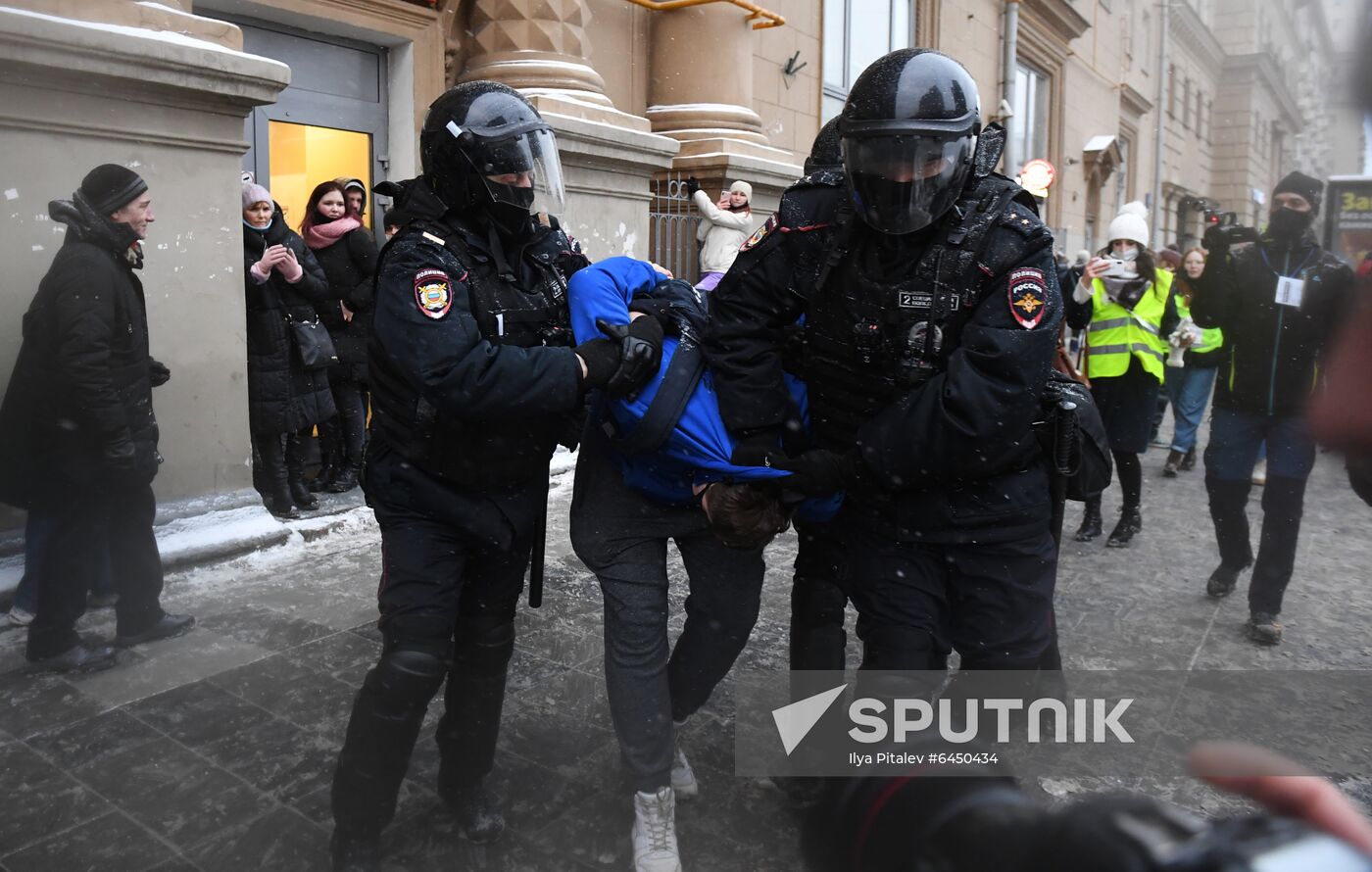 Russia Navalny Supporters Rallies