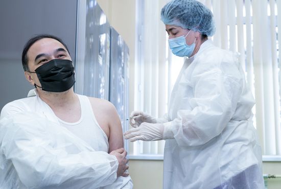 Kazakhstan Russia Coronavirus Vaccination