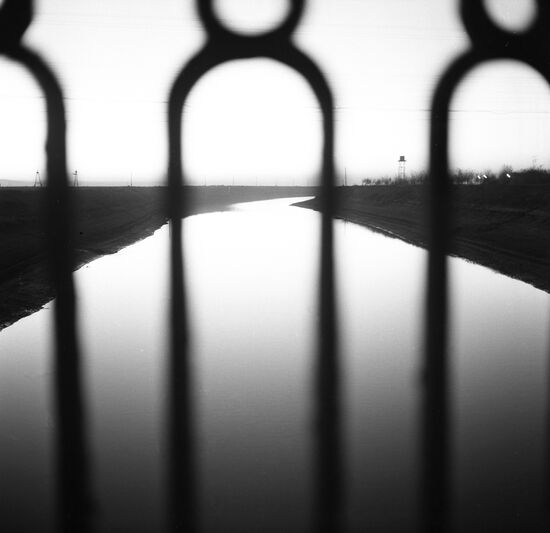 South Golodnaya (Hungry) Steppe Canal in Uzbekistan
