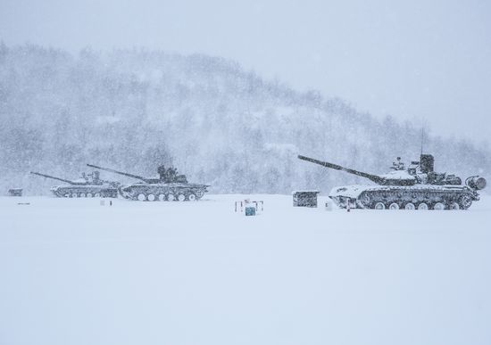 Russia Northern Fleet Drills