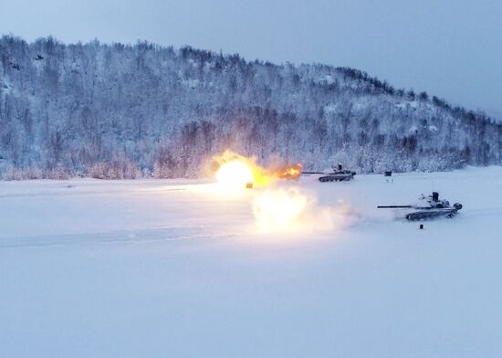 Russia Northern Fleet Drills
