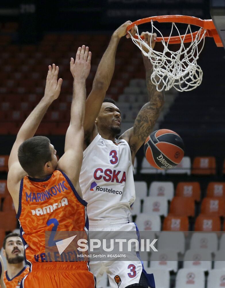 Spain Basketball Euroleague Valencia - CSKA