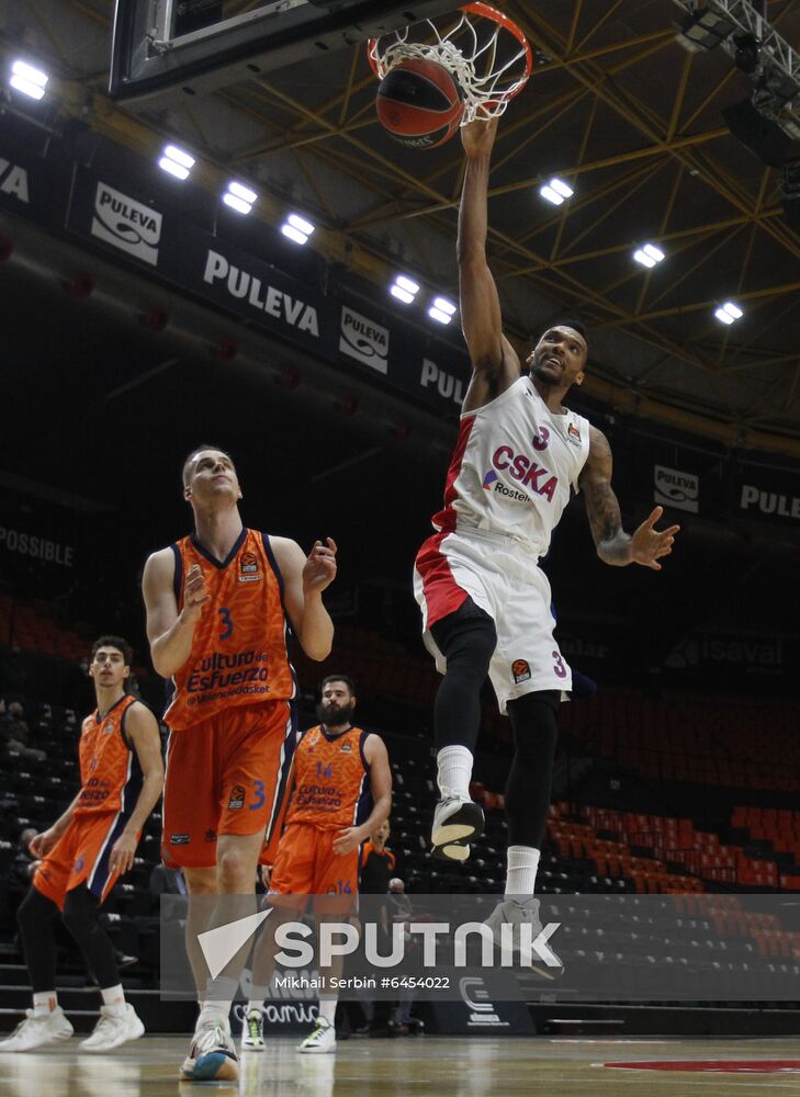 Spain Basketball Euroleague Valencia - CSKA