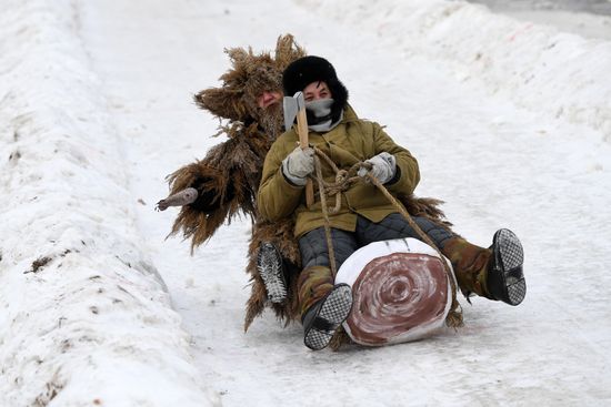 Russia Sunnyfest Sledge Art Festival
