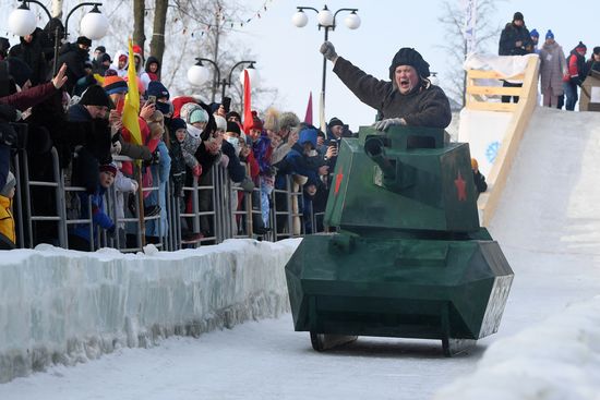 Russia Sunnyfest Sledge Art Festival