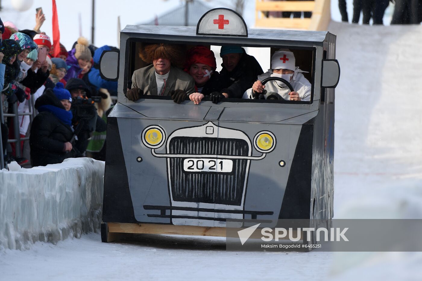 Russia Sunnyfest Sledge Art Festival