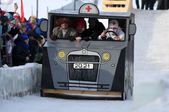 Russia Sunnyfest Sledge Art Festival