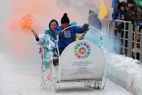 Russia Sunnyfest Sledge Art Festival