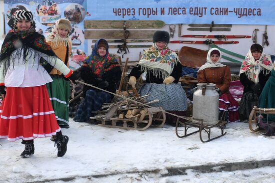 Russia Sunnyfest Sledge Art Festival