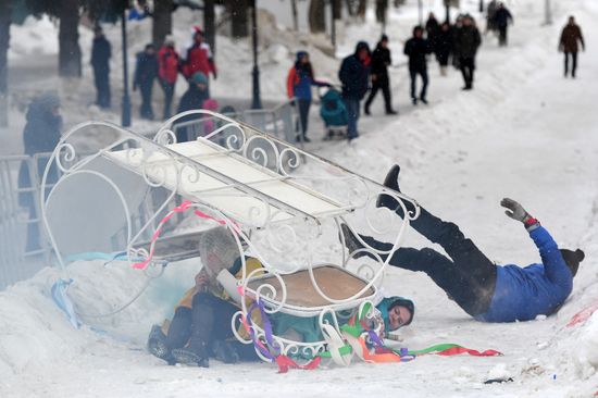 Russia Sunnyfest Sledge Art Festival