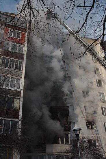 Russia Residential Building Fire
