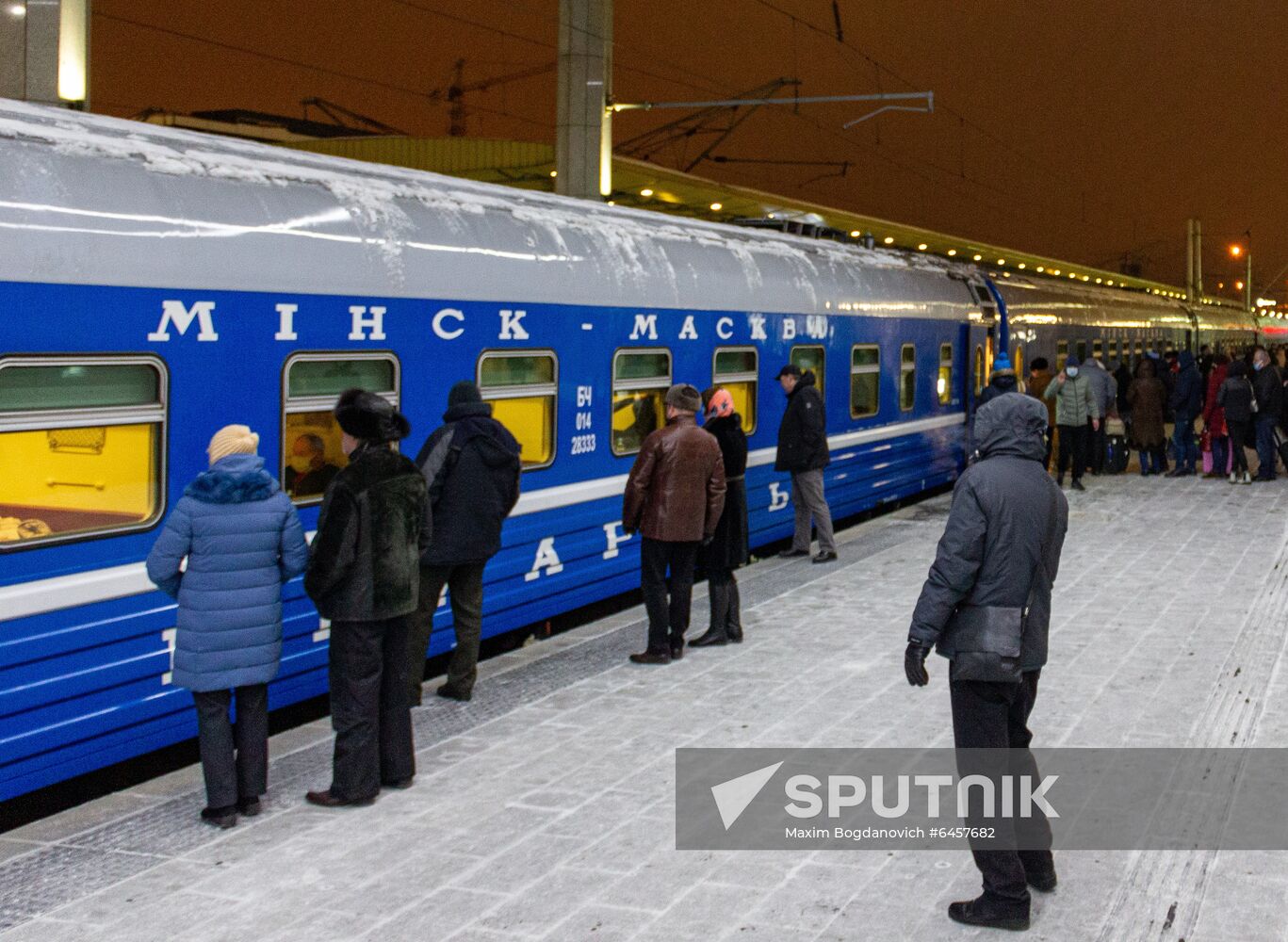 Russia Belarus Coronavirus Rail Service Resumed