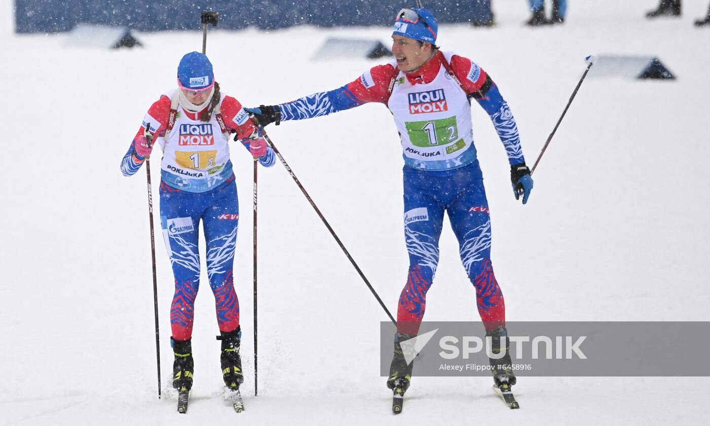 Slovenia Biathlon Worlds Mixed Relay