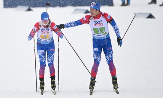 Slovenia Biathlon Worlds Mixed Relay