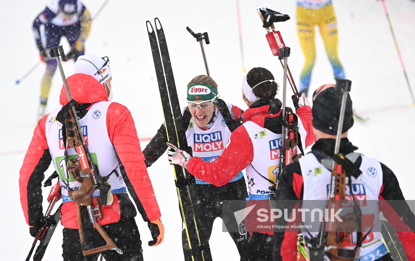 Slovenia Biathlon Worlds Mixed Relay