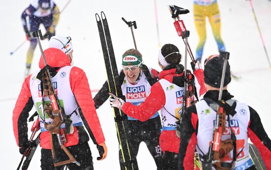 Slovenia Biathlon Worlds Mixed Relay