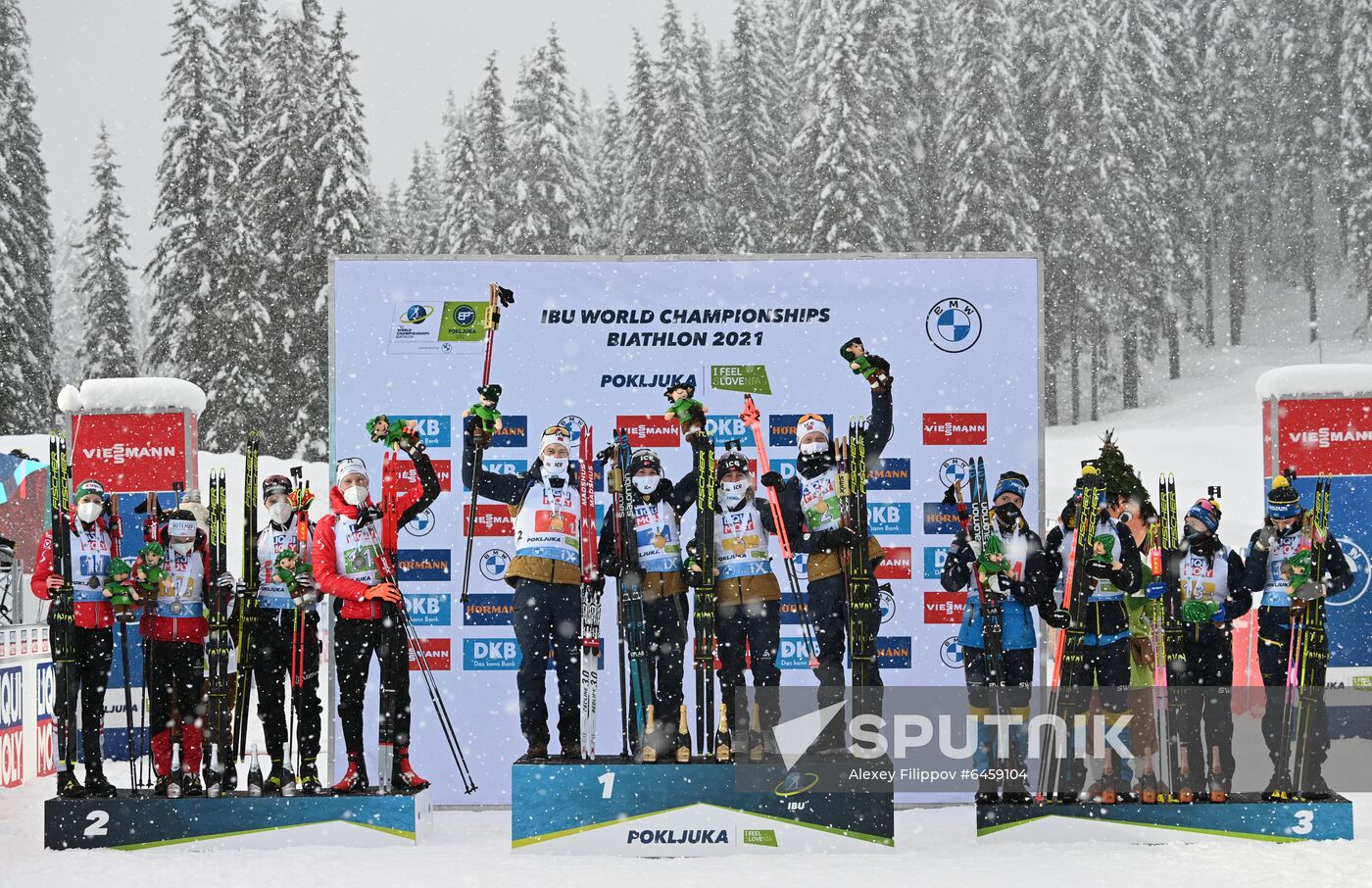 Slovenia Biathlon Worlds Mixed Relay