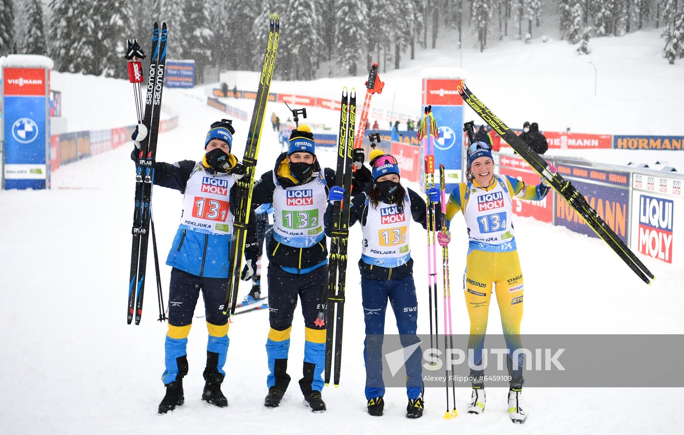 Slovenia Biathlon Worlds Mixed Relay