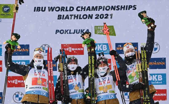 Slovenia Biathlon Worlds Mixed Relay