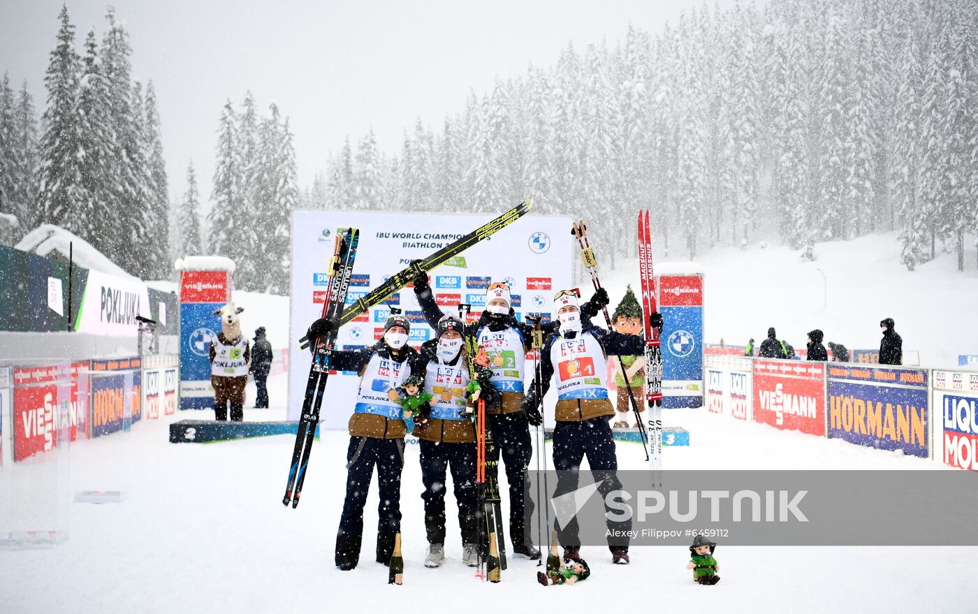 Slovenia Biathlon Worlds Mixed Relay