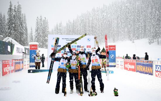 Slovenia Biathlon Worlds Mixed Relay