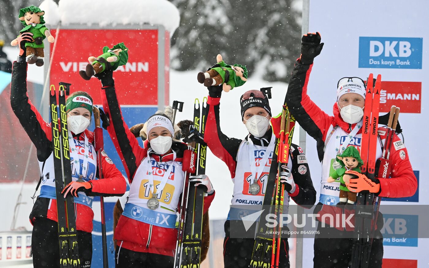 Slovenia Biathlon Worlds Mixed Relay