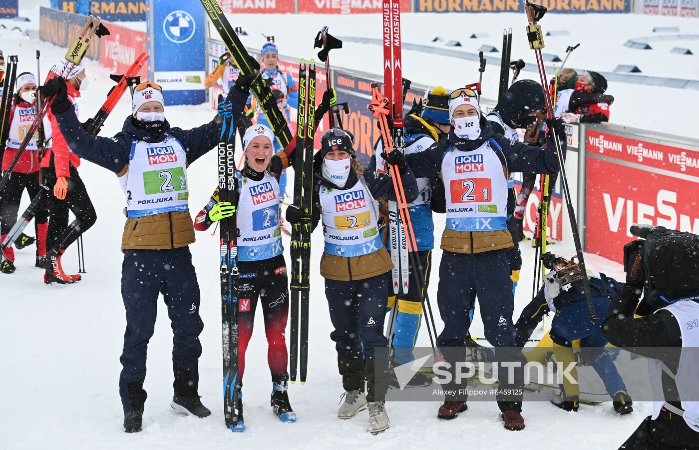 Slovenia Biathlon Worlds Mixed Relay