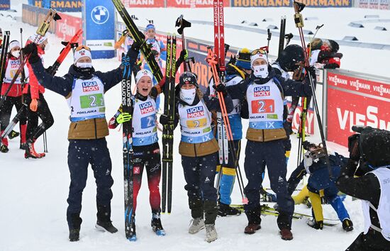 Slovenia Biathlon Worlds Mixed Relay