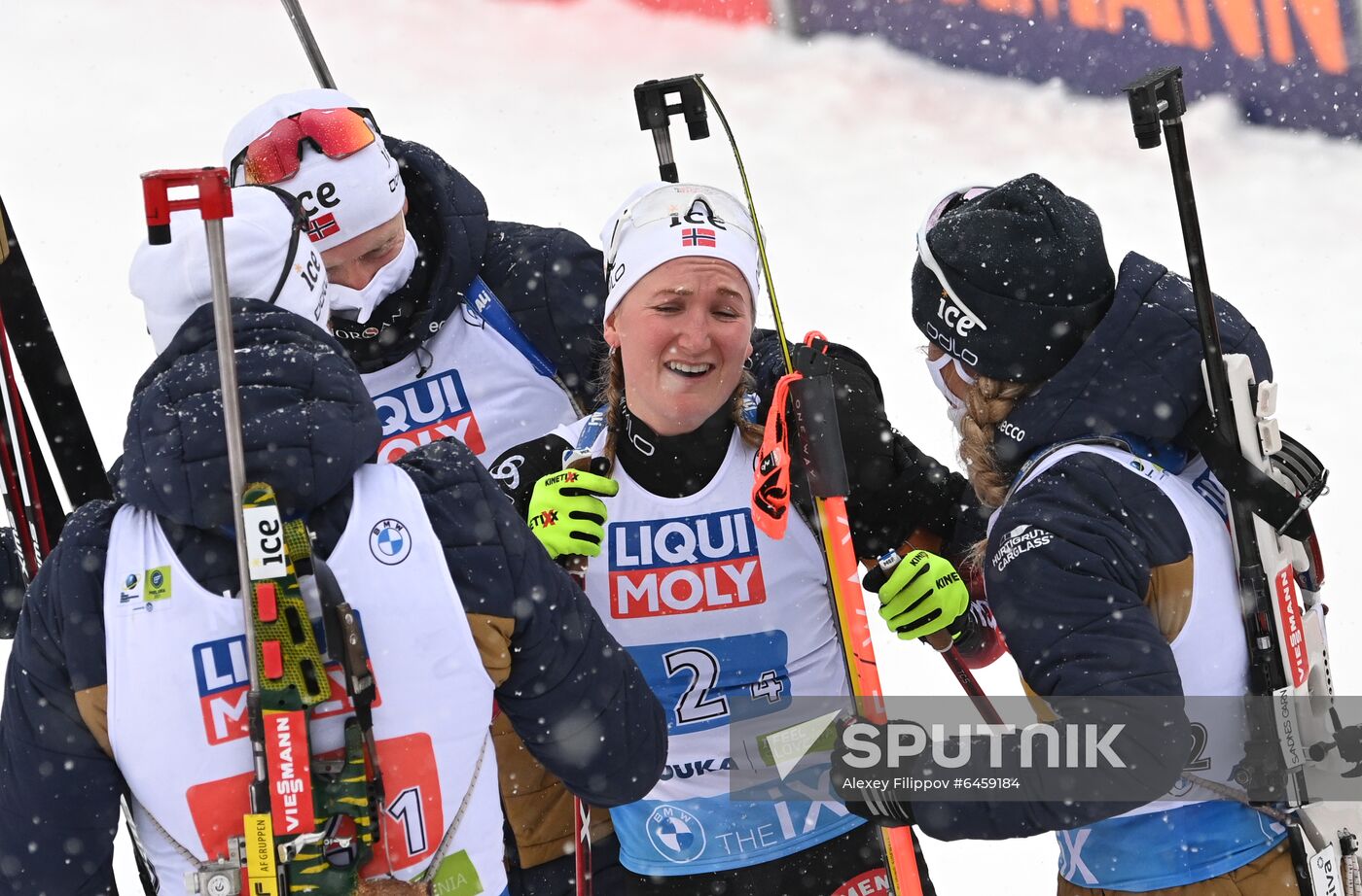 Slovenia Biathlon Worlds Mixed Relay