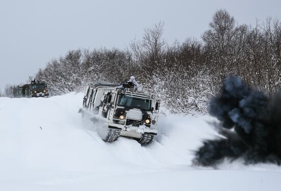 Russia Northern Fleet Drills