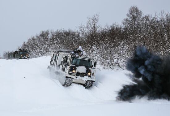 Russia Northern Fleet Drills