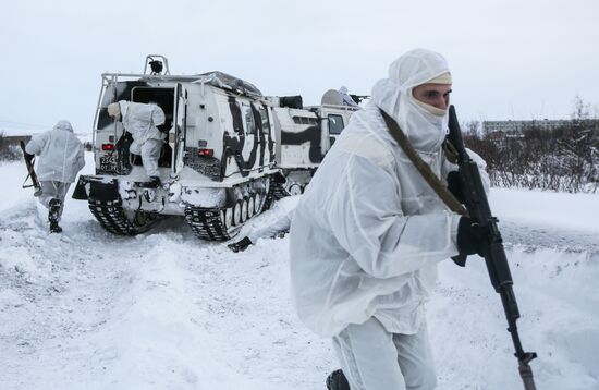 Russia Northern Fleet Drills