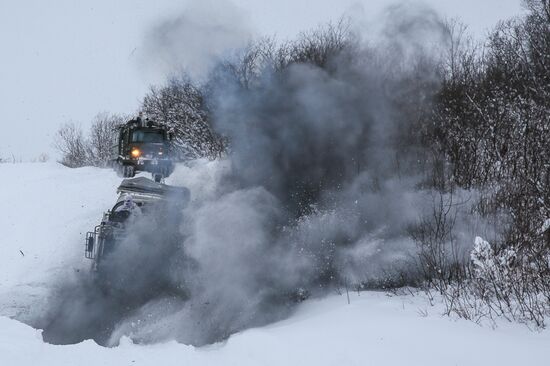 Russia Northern Fleet Drills