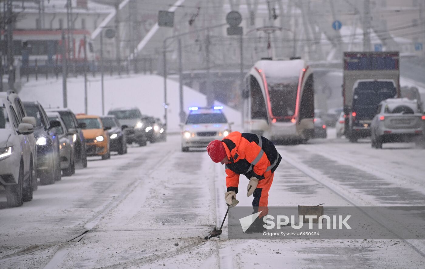 Russia Snowfall 