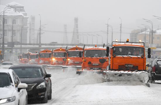 Russia Snowfall 