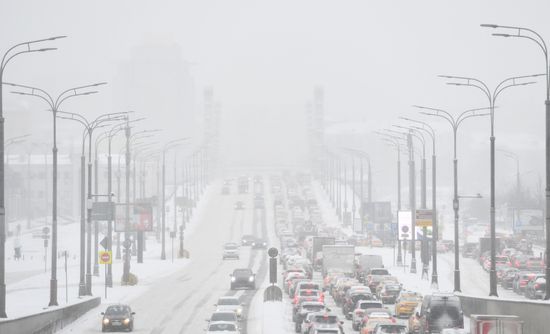 Russia Snowfall 