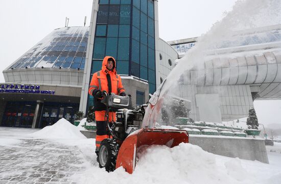 Russia Snowfall 