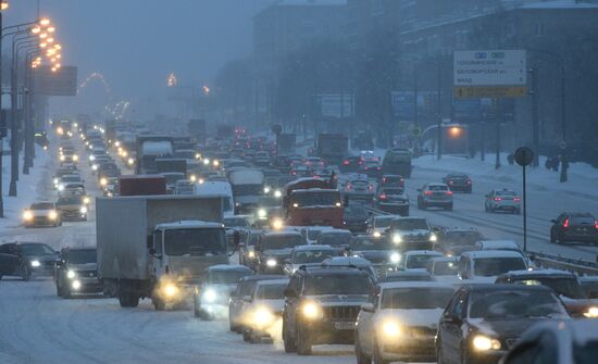 Russia Snowfall 